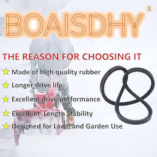 954-04050A Replaces 754-04050a 754-04050 954-04050 Auger Drive Belt (1/2" x 35") for MTD Craftsman Cub Cadet Troy-Bilt 123R 280EX 179E 2-Stage Snow Thrower