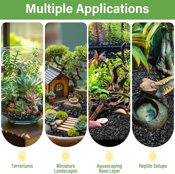 Legigo 2 QT Horticultural Charcoal- Activated Charcoal for Plants, Biochar Soil Amendment for Indoor Plants, Terrariums, Orchids Potting Mix and Gardening