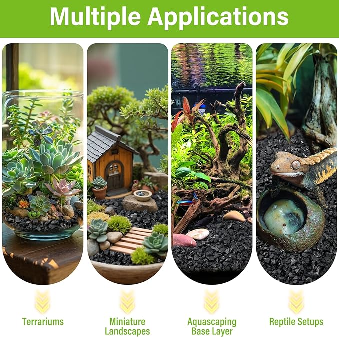 Legigo 8QT All Natural Horticultural Charcoal- Activated Hardwood Plant Charcoal for Soil Amendment, Conditioning Bonsai Soil, Succulent Soil, Terrarium Supplies, Indoor Plant Potting Soil