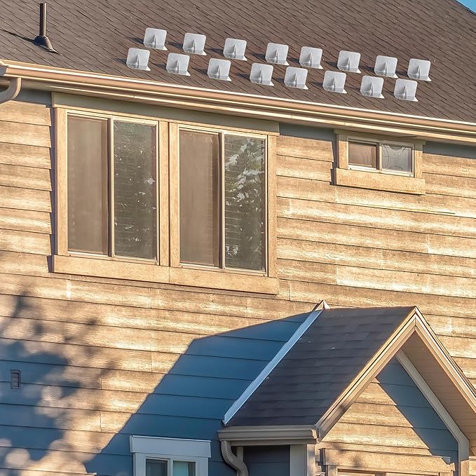 Taiyin 25 Pcs Snow Guards Stainless Steel Roofs Snow Stops 4 x 3 x 3 Inch Metal Prevent Ice Sliding Stop Buildup for Metal Roofs Steel Roof Winter Supplies, No Screws or Adhesives Included