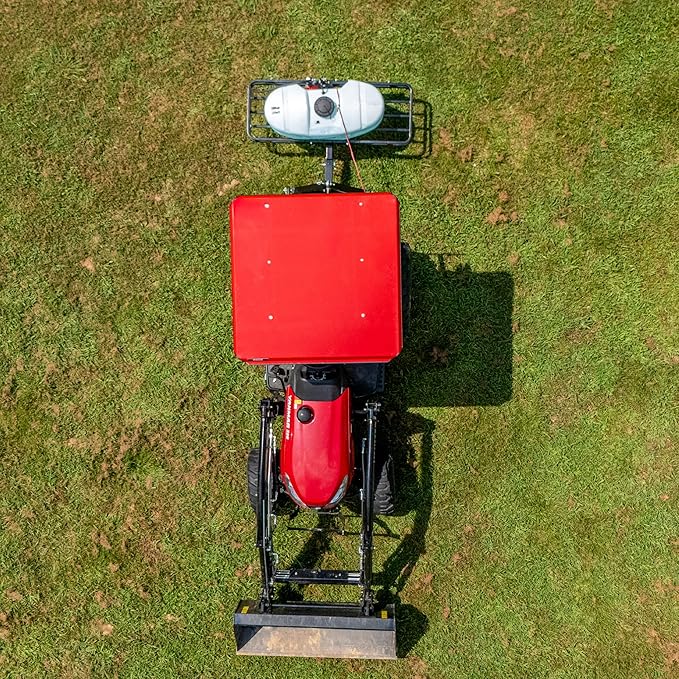 Universal Tractor Canopy | ROPS 1.5”-3” | Robust Steel | Easy Install (Red)