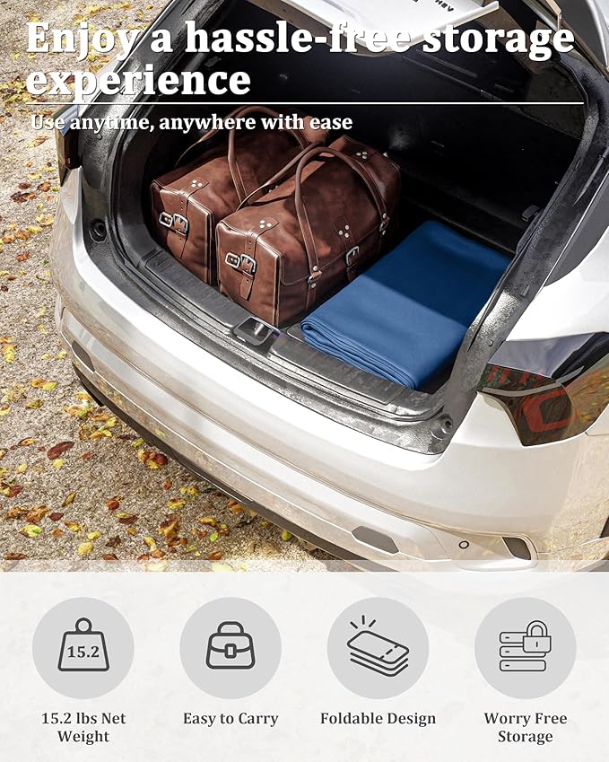 Carport Canopy Replacement Cover 12x20 Heavy Duty Outdoor Portable Car Canopy Oxford Waterproof UV & Tear Resistant Garage Canopy with Ball Bungees (Frame is Not Included)