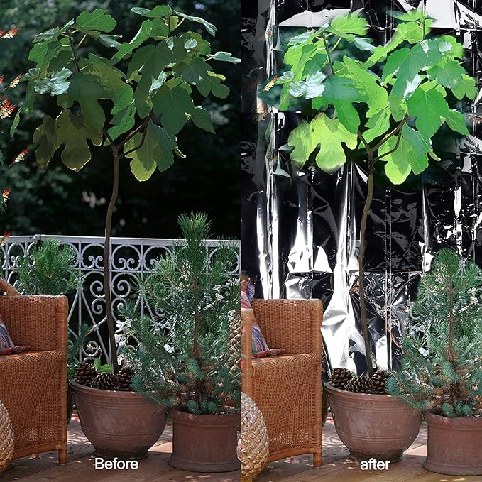 winemana 6 Pack Large High Silver Reflective Mylar Film, 83x 63 in, High Reflectivity, Keep Warm, 100% Environmentally Safe, Perfect for Plant Growth, First Aid, Marathon, Camping, Outdoor Survival