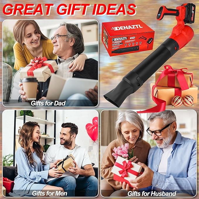 Leaf Blower Cordless - 540CFM 150MPH Electric Leaf Blower with 2 x 4.0Ah Batteries & Fast Charger, 5 Speed Levels, LCD Display, 21V Powered Handheld Blower for Lawn, Yard, Leaves, Dust, and Snow