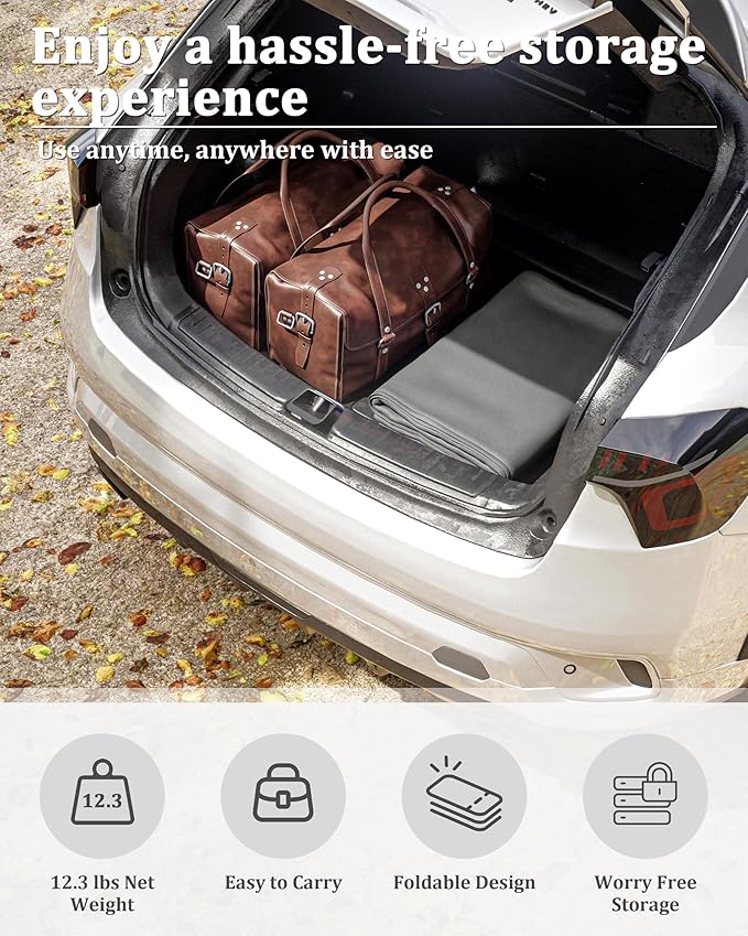 10 X 20 Ft Canopy Replacement Cover Heavy Duty Waterproof UV & Tear Resistant Car Tarp Canopy Tent Garage Top Shelter Oxford Cover with Ball Bungees (Frame is Not Included)