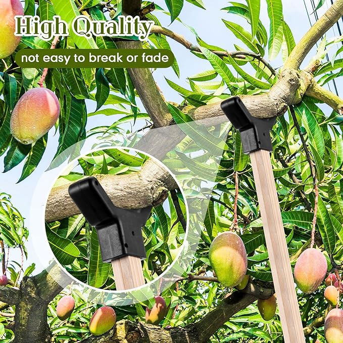 Yungyan 2 Pcs Tree Support, Plastic Fruit Tree Branch Support Device Tree Brace Prevent Them from Breaking for Vineyards Ornamental Gardens Orchards Fits on Standard 1.57 x 1.57 Inch Lumber (Grey)