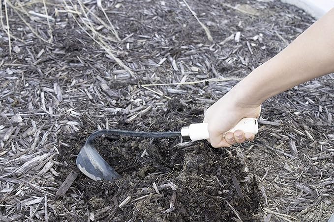 JGI HOMI 1 - Hoe Garden Tool for Weeding, Gardening, harvesting, and Planting, Korean Homi Hand Plow, Durable, Sharp, and Ergonomic