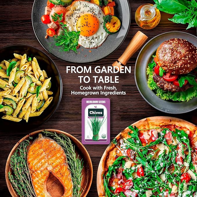 Chives Seed Pods for All Hydroponics Growing Systems, 12 Pods Herb Kit with 200+ Seeds of Chives, Grow Your Own Herb Garden at Home