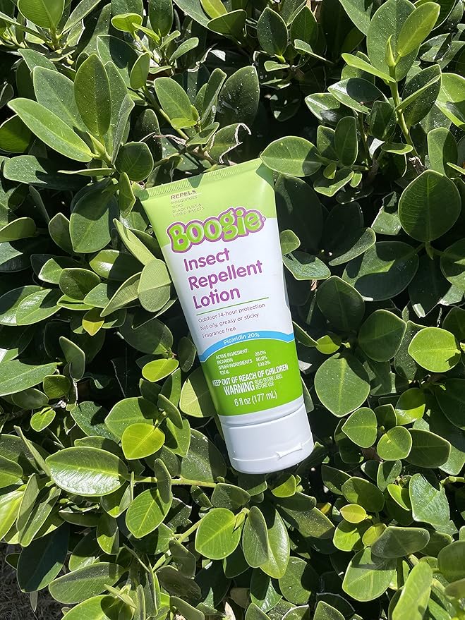 Boogie Insect Repellent Lotion, Keep Mosquitoes, Ticks and Flies Off, DEET Alternative Repellent, Up to 14-Hour Protection, Fragrance-Free, Odorless Lotion, 6 Ounce