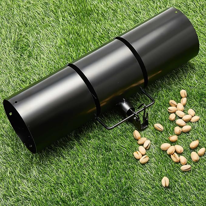 Qualirey Tube Squirrel Trap Rust Resistant Trap 4.5'' in Diameter with a Setting Tongs for Backyards Patios Gardens, Safe and Effective Pest Control Commercial and Residential Use (2 Pcs,15 Inch)