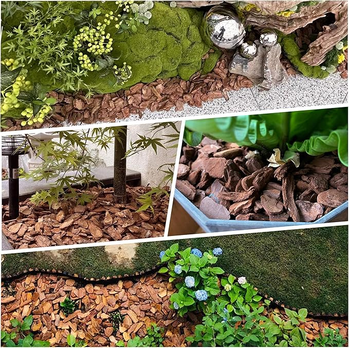 9 Quart Organic Big Size Orchid Bark for Plants, Root Development of Orchid Plants and Garden Soil Amendment