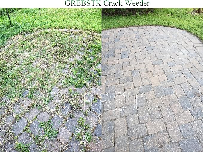 GREBSTK Crack Weeder Crevice Weeding Tool Manual Weeder Beech Handle Lawn Yard Gardening Tool