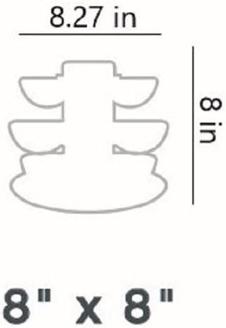 The HC Companies 8" Premium Plastic Pixie Planter 8.27"x8.27"x8" in Vanilla Bisque Color