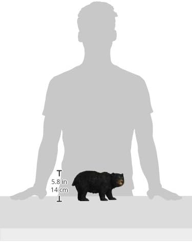 Design Toscano QM24217001 Black Bear Statue Walking, Multicolored