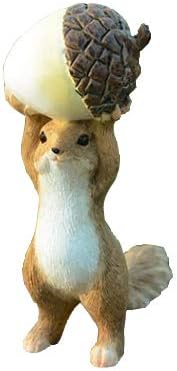 Garden Squirrel Figurine- Raise Acorn Squirrel Statue