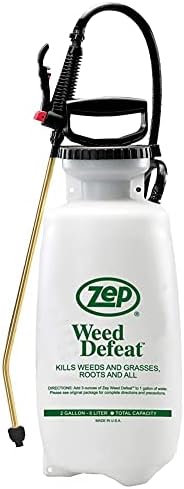 New! Zep Weed Defeat Sprayer 2-Gallon 781101 (1 Unit) Rust Proof and Dent Proof Industrial Strength Sprayer White
