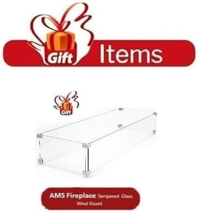 Elementi Granville Gas Fire Pit Cast Concrete Fire Table, Outdoor Fire Pit Electronic Ignition | Canvas Cover, Lava Rock Included | Free AMS Wind Guard | Light Gray (Natural Gas)