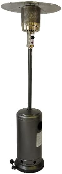 Portable Outdoor Patio Heater, Propane Operated, Gatherings, Events, Commercial, Residential - 44,000 BTU (Silver)