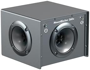 360 Outdoor Rodent Deterrent High Powered, Whisper Quiet Mouse Blocker That Protects up to 1000 sq ft Outside. RV, Camper, Carport, Mobile Home, 5th Wheel and All Vehicles.