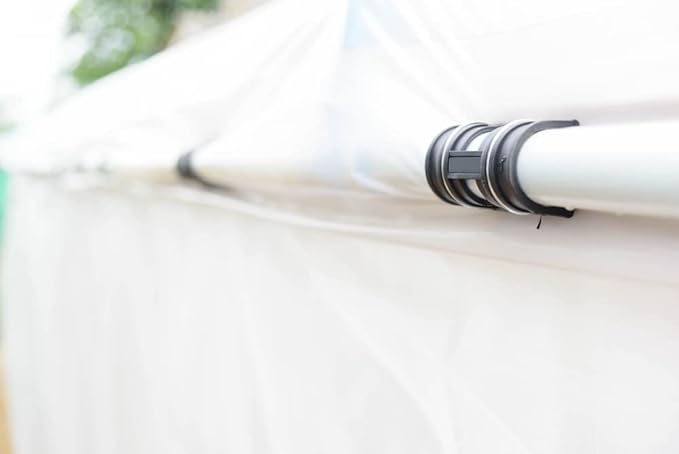 Farm Plastic Supply - Greenhouse Clamp 20 Pack - (3" Long x 3/4" Wide) - White ABS Clamps for Greenhouse, ABS Clips, Greenhouse Clamps for Farming, Gardening, Agriculture