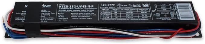 Technical Precision Replacement for Osram Sylvania Qhe 3x32t8/unv Psn-sc Ballast 120V-277V Ballast - Electrical Ballast Replacement for T8 Bulbs - Operates 2 to3 Lamps - 1 Pack