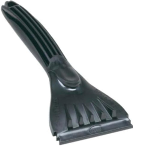 Edward Tools Ice Scraper for Car Windshield - 10” Heavy Duty Plastic Scraper - Ergonomic Handle with Ultra Flat Blade for Quick Scraper Snow and Ice - Extra Pressure Thumb Button