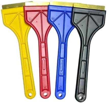 25-555-Combo Brass Blade Ice Scraper – Scratch-Free, Rustproof, Heavy-Duty Ice Remover Tool, Combo