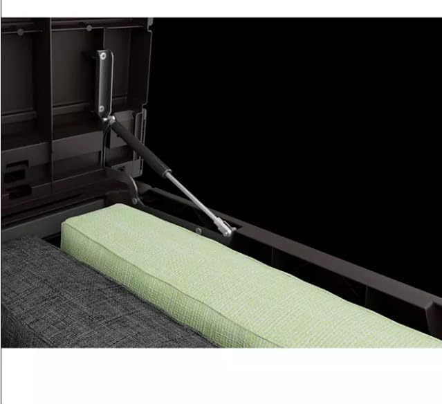 230 Gallon Deck Storage Box Outdoor Patio Container – Weather-Resistant, Lockable Outdoor Storage Solution for Patio, Garden, and Poolside (Brown)