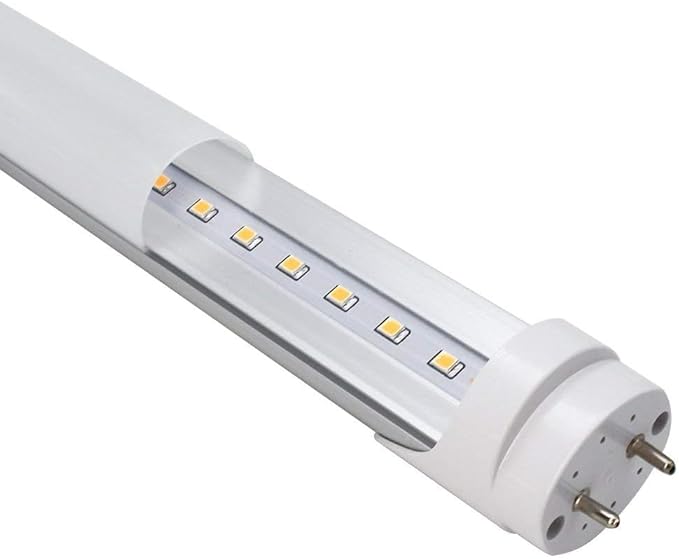 LightingWill LED T8 3FT Light Tube, Natural White 4000K, Dual-End Powered Ballast Bypass, 1600Lumens 15W (32W Fluorescent Equivalent), Frosted Cover, AC85-265V Lighting Tube Fixtures, 4 Pack