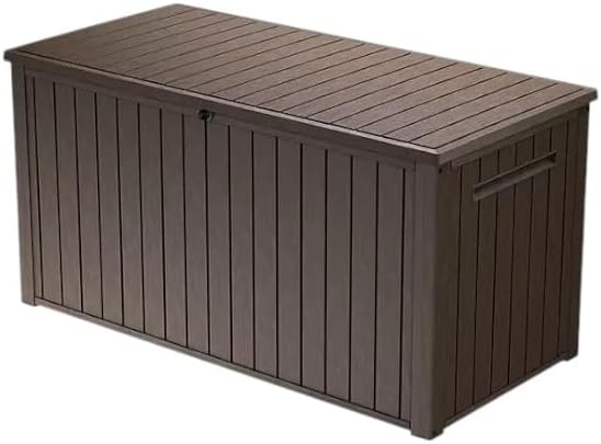 170-Gallon Outdoor Storage Deck Box, Weather-Resistant, (Brown)
