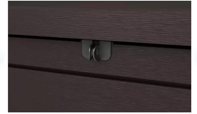 230-Gallon XXL Weather Resistant Resin Deck Storage Container Box, Outdoor Patio Garden Furniture (Brown)