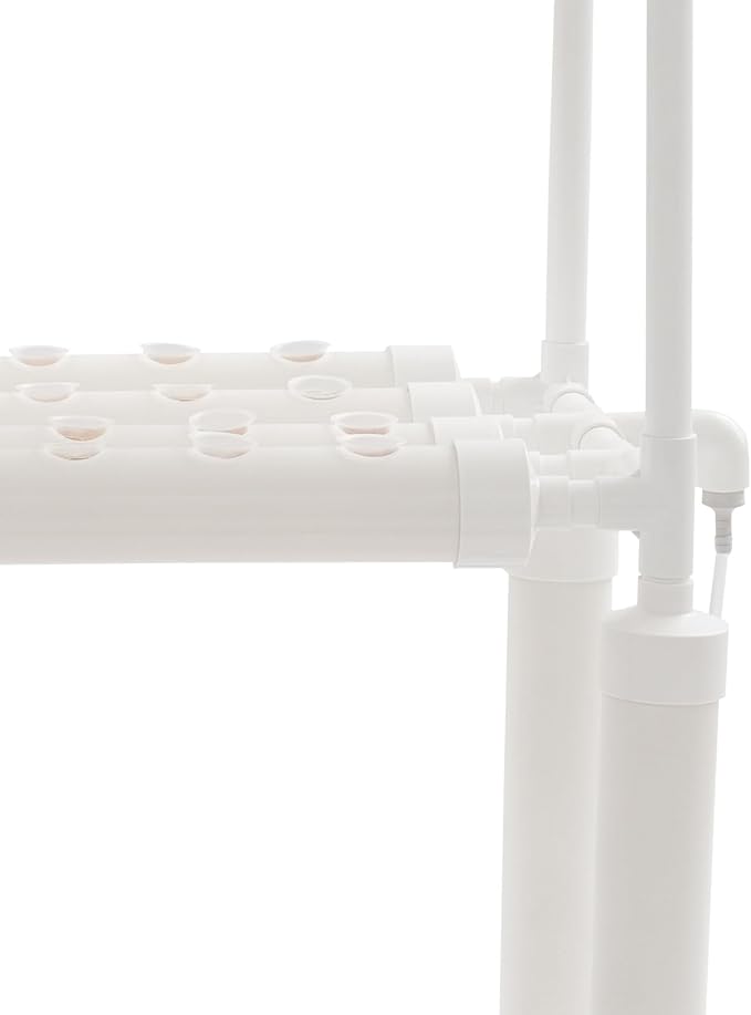 Hydroponics Growing System 108 Plant Sites, 3 Layers Food-Grade PVC Gardening System Grow Kit, Indoor Garden Planter with Water Pump & Timer, Hydroponic Germination Kit for Gardening Lover