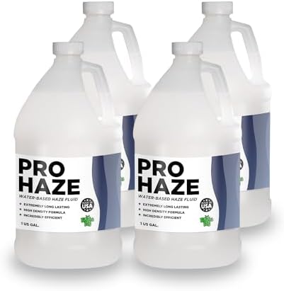 Froggys Fog - Pro Haze - High-Performance Haze Fluid for Hurricane Haze 2 and Fog Machines - Water Based Haze Fluid - 4 Gallons