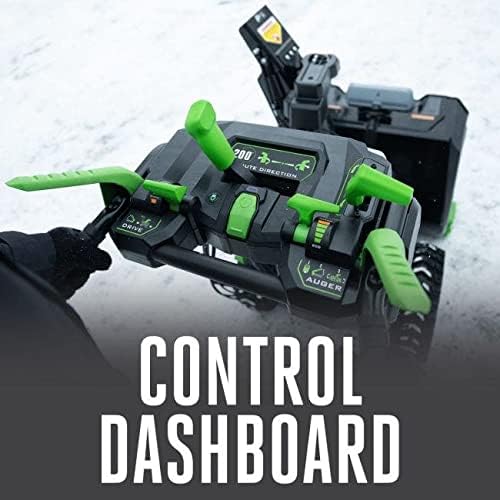 EGO Power+ SNT2406-4 24-Inch 56-Volt Lithium-Ion Cordless Self-Propelled 2-Stage Snow Blower with Peak Power - (4) 10.0Ah Batteries and (2) Turbo Chargers Included