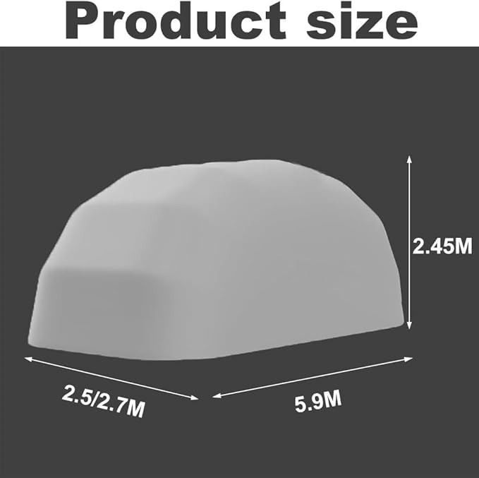 Stainless Steel Grey Carport, Foldable Retractable Car Awning,Semi-Automatic Durable Shelter, Mobile Folding Garage,All Weather Proof Carport - Lockable,Durable Shelter