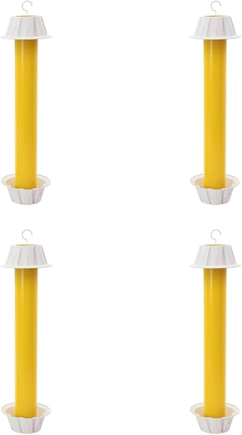 Fly Stick Sticky Fly Traps for Indoors and Outdoor Wasp Traps - Effective Pest Control 4 Pack
