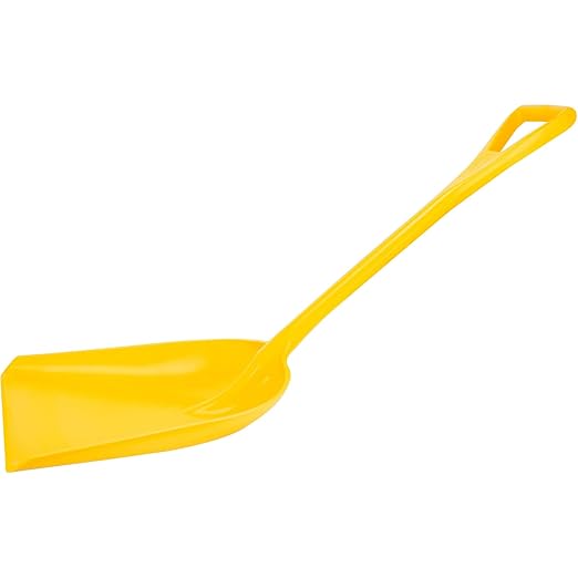 SPARTA 41077EC04 Plastic Sanitary Shovel, Food Safe Plastic Shovel For Commerical Kitchens, 14 Inches, Yellow