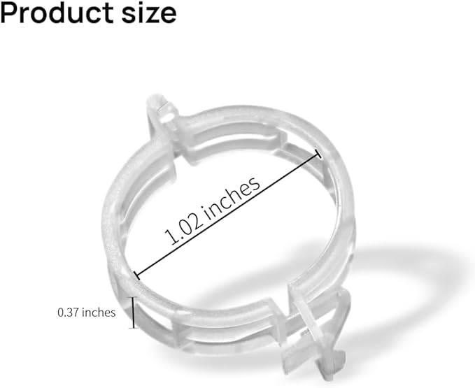 Safety Plastic fixed Clamp, Reusable Garden Support Clips for Climbing Plants, Plastic Trellis Clips for Fixing Tomato, Grape Vine, and Vegetable Plants (50, WHITE)