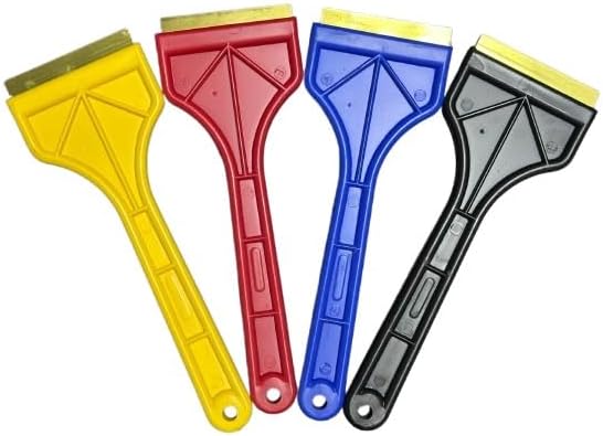 25-555-Combo Brass Blade Ice Scraper – Scratch-Free, Rustproof, Heavy-Duty Ice Remover Tool, Combo