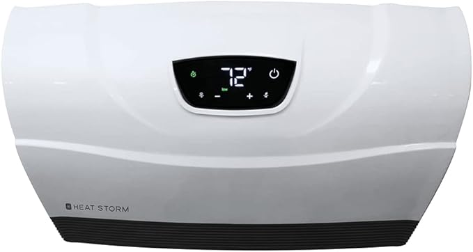 Heat Storm Phoenix Infrared Space Heater with Attachable Feet, Remote Control, Energy Efficient-750-1500 Watts, White Floor or Wall - HS-1500-PHX