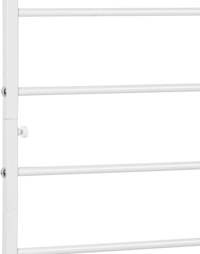 MyGift 4 Ft Tall Trellis, White Metal Wall Mounted Garden Trellis for Climbing Plants Outdoor/Indoor, Large Wall Support Frame for Hanging Planters (1, White)