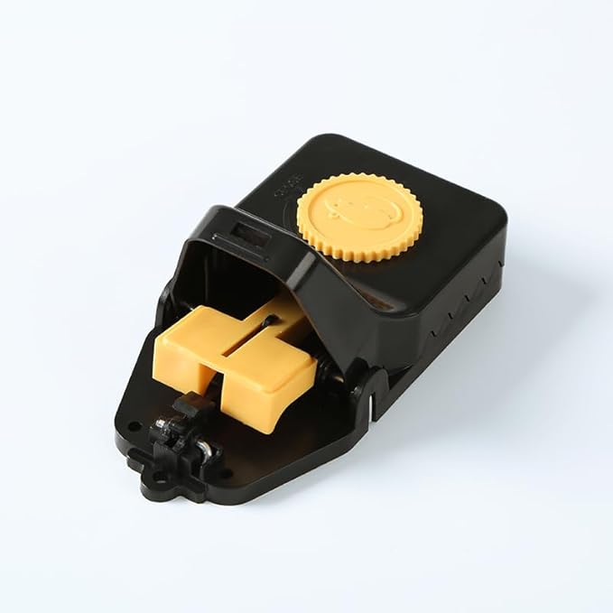 Bullseye - 6 Pack - Rat Traps - Indoor/Outdoor, Reusable, Easy Setup, Powerful Stainless Steel Spring, Tough ABS Body. Set Traps Safely Without Getting Snapped. Great for Rats, Chipmunks & Rodents