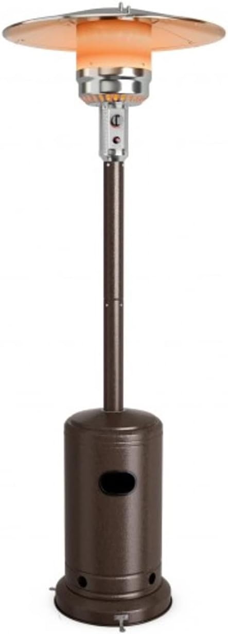 Portable Outdoor Patio Heater, Propane Operated, Gatherings, Events, Commercial, Residential - 44,000 BTU (Bronze)
