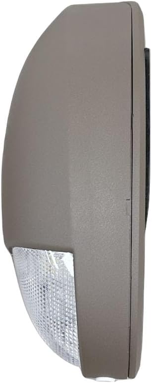 Mini Wall Pack Emergency Lights, LED Emergency Lights with Battery Backup, 90min Power, Photocell Sensor, IP65, Wet Resistant, 12W for Business and Home, Dark Bronze, 6 Pack