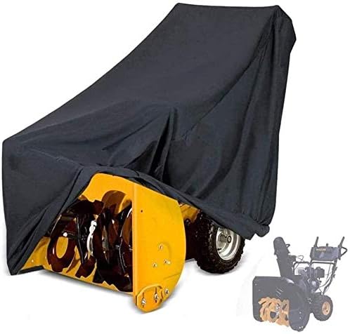 Snow Thrower Cover UCARE Dustproof Waterproof Snow Blower Covers for Most Electric Two-Stage Snow Throwers (M: 47.24x31.89x40.16in/ 120x81x102cm)