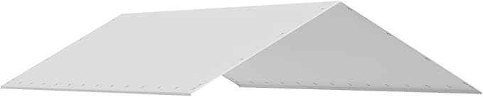 VEVOR 10x20' Canopy Replacement Cover Heavy Duty, Carport Garage Top Tent Shelter Tarp Waterproof & UV Protected, Easy Installation with 40 Free Ball Bungeess(Only Cover, Frame Not Include)