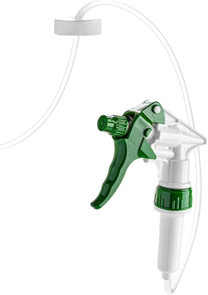 1 Gallon Lawn Sprayer - Heavy Duty Hand Pump Bottle Trigger Sprayer Nozzle & 3 Foot Extended Hose Tube, for Gardening, Planting, Misting & Cleaning - Refillable Plastic Jug - Pack of 2