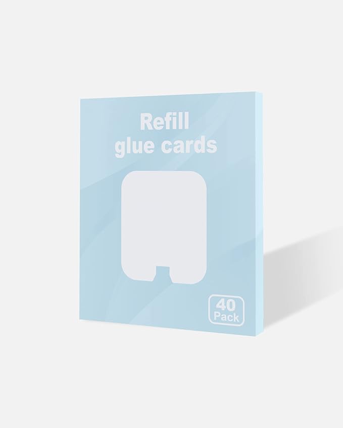 40 Pack Refill Glue Cards Compatible with Safer Home SH502 and Dynatrap DT3005W Dot Indoor Fly Trap Plug-in Insect Trap Replacement Sticky Glue Boards
