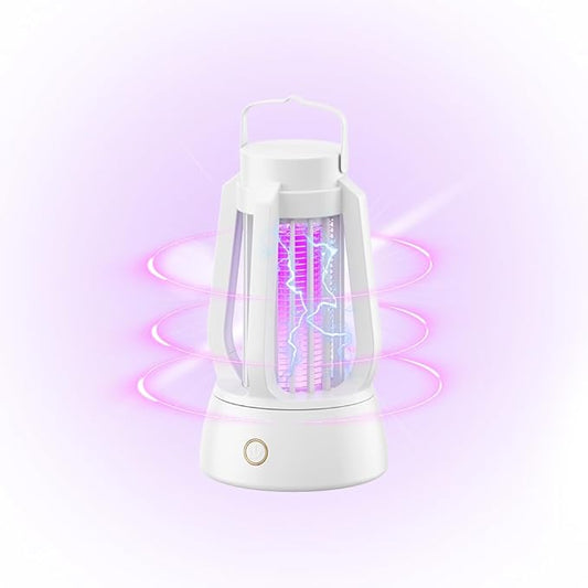 Bug Zapper Outdoor Indoor, Electric Fly Zapper with 4ft Power Cord, Three Modes Mosquito Killer，Waterproof Portable Mosquito Zapper for Home,Patio,Camping