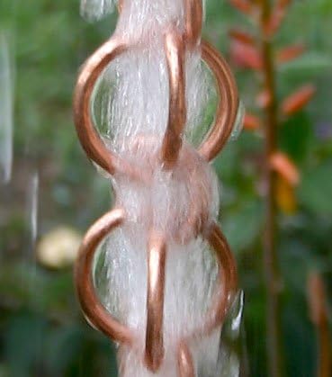 Nutshell Stores Double Loops Rain Chain - Copper - 6 Feet